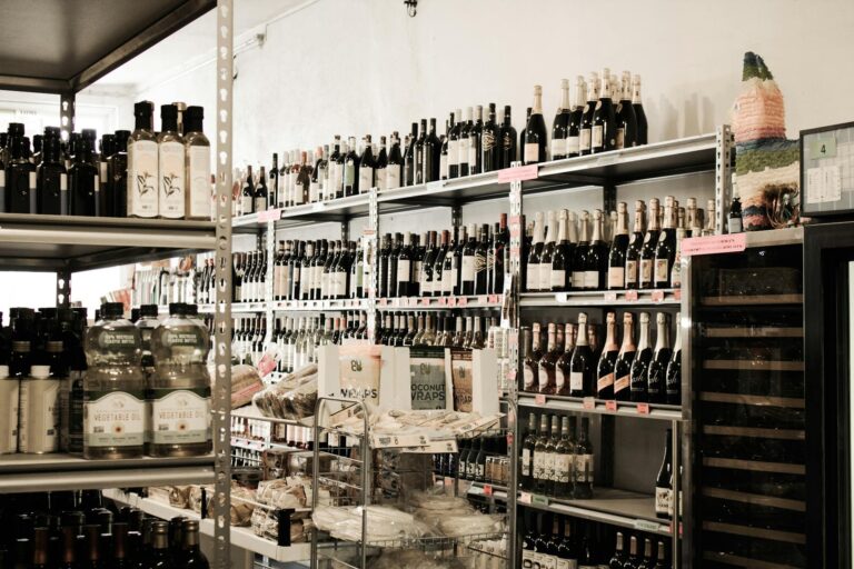 Why AI Recipe Startups Are Partnering with Major Grocery Chains Modern grocery store aisle with organized shelves and products