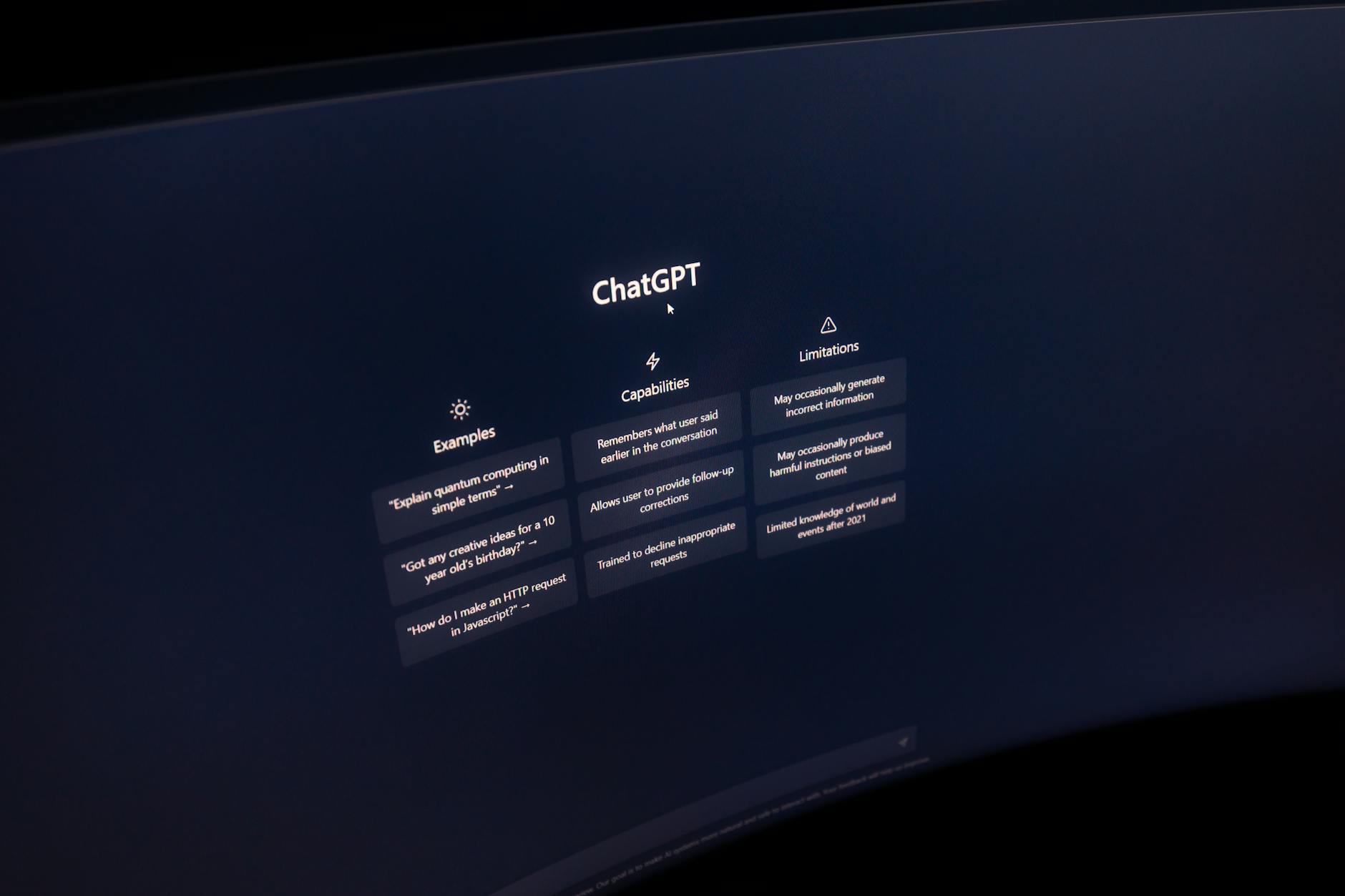 A person using an AI-powered search tool on a laptop screen