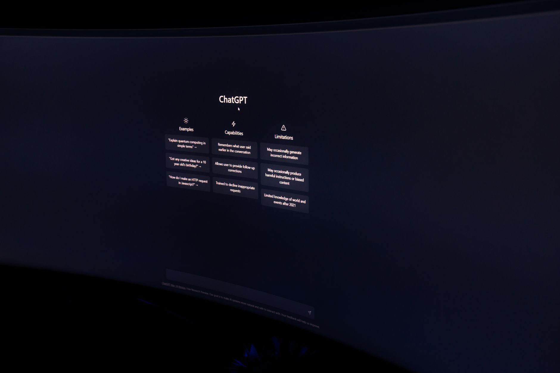Person interacting with an AI assistant on a laptop screen