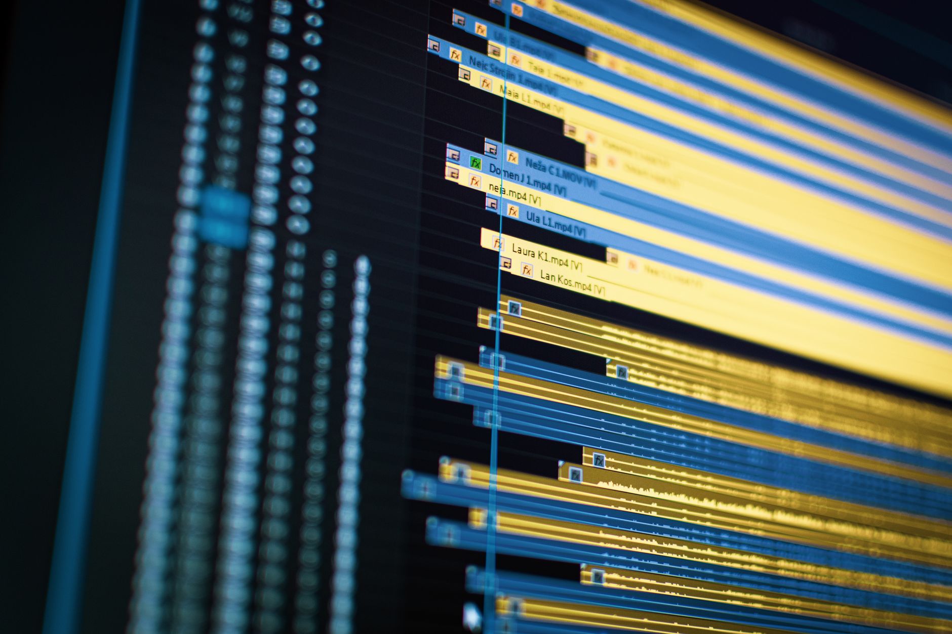 Close-up of an analytics software dashboard displaying charts and query results