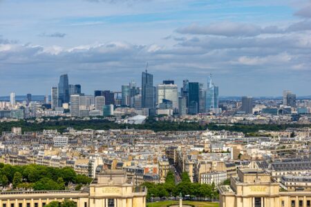 Mistral’s Le Chat Is Quietly Nipping at ChatGPT’s European Base Modern tech office interior in Paris representing European AI startup culture