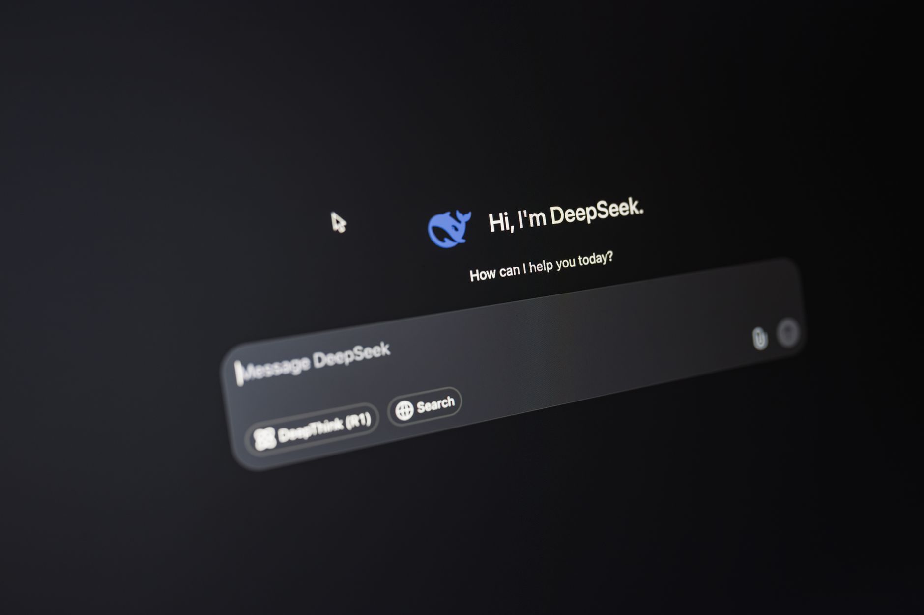A digital chatbot interface displayed on a laptop screen representing AI-powered customer support