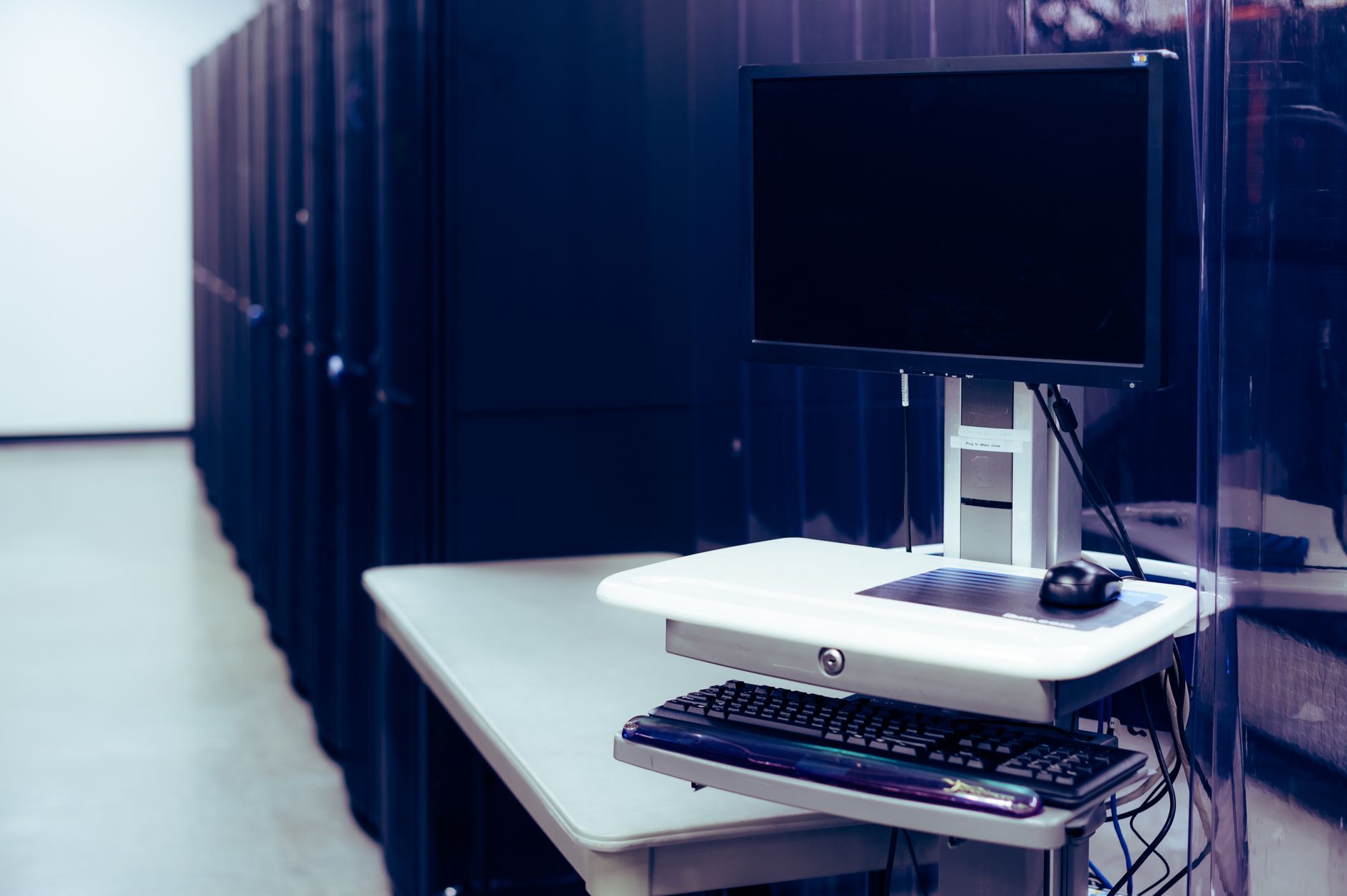 Server racks and cloud infrastructure representing backend platform technology
