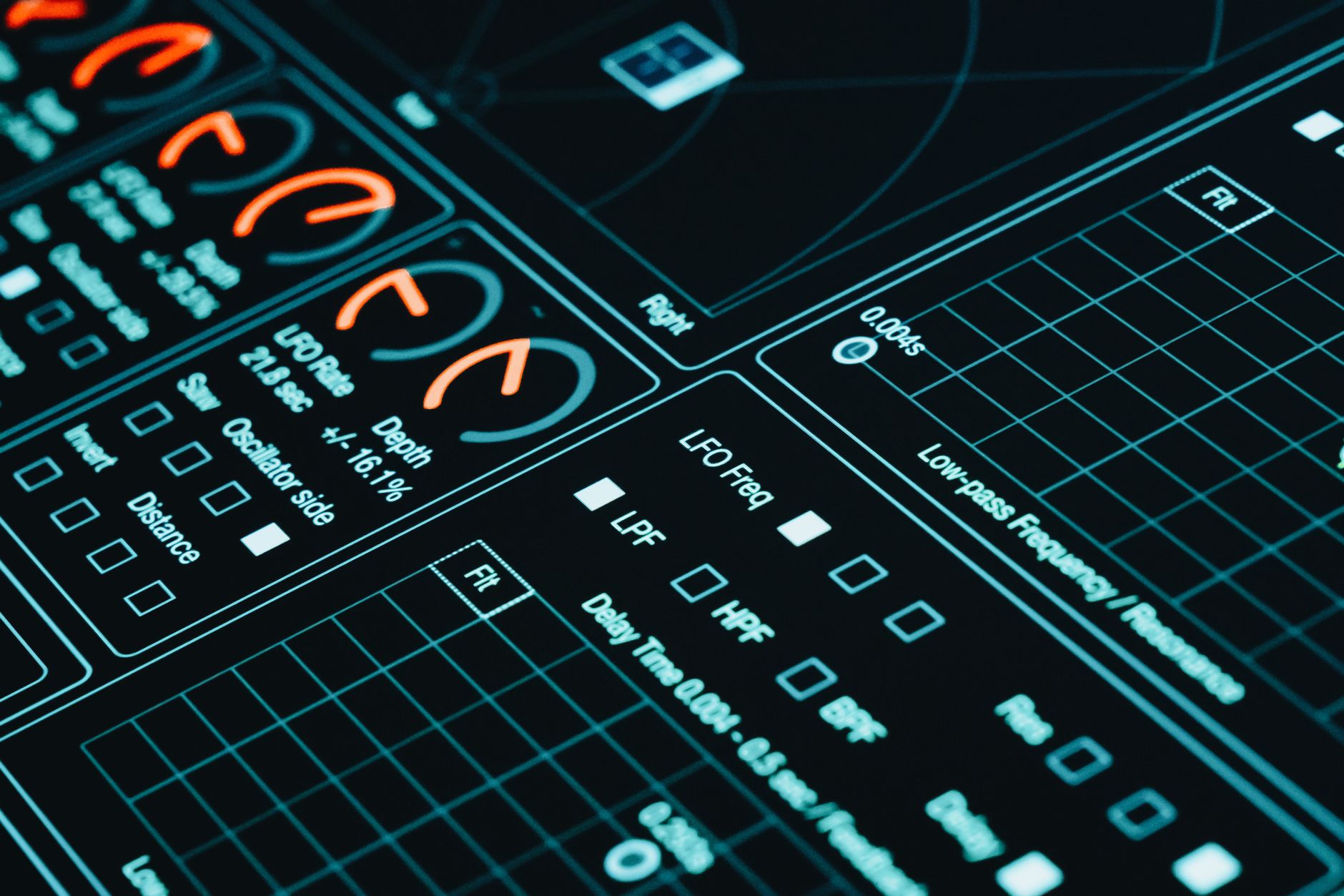 A digital design interface on a monitor, illustrating the contrast between visual design tools and AI code generation