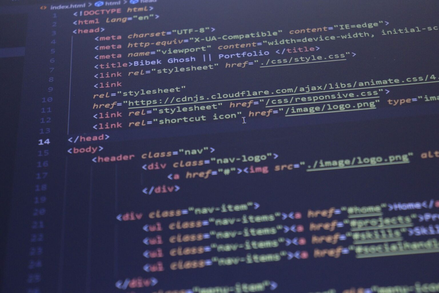 A laptop screen displaying a small business website being built with an AI tool